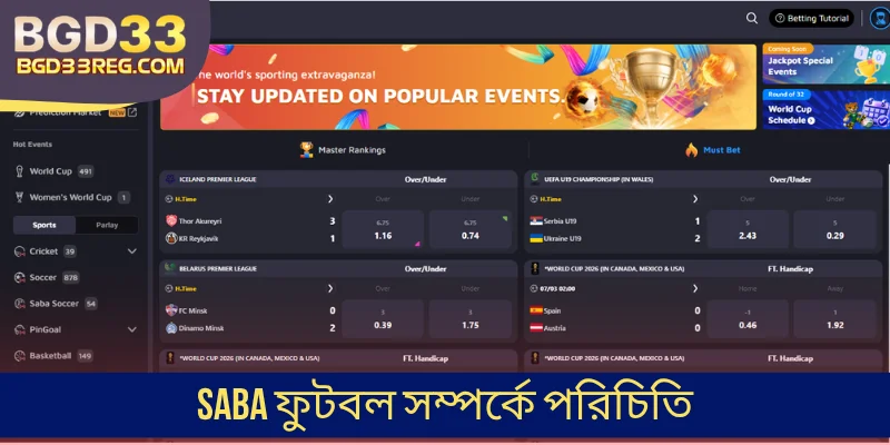 Saba ফুটবল সম্পর্কে পরিচিতি
