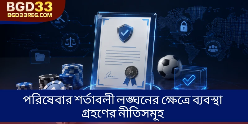 পরিষেবার শর্তাবলী লঙ্ঘনের ক্ষেত্রে ব্যবস্থা গ্রহণের নীতিসমূহ