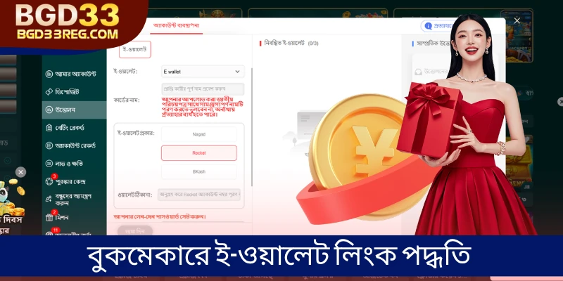বুকমেকারে ই-ওয়ালেট লিংক পদ্ধতি